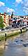 River Running Through City, Bilbao, Spain