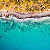Aerial view of the Sunshine coast in Australia