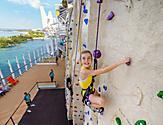 Girl Rock Climbing Adrenaline Peak 