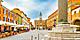The main square in Ravenna in Italy