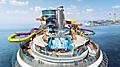 Navigator of the Seas Aerial Front View