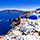Santorini, Greece Oia White Blue