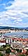 Vigo, Spain, Hilltop city view